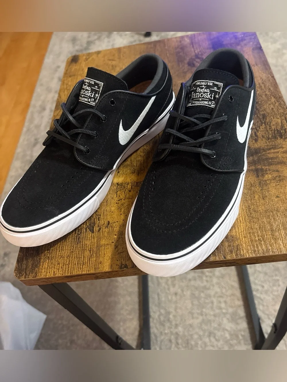 Nike SB Zoom Janoski OG+ 'Black White' FD6757-001 Men's Size 5 Skate Shoes NWOT